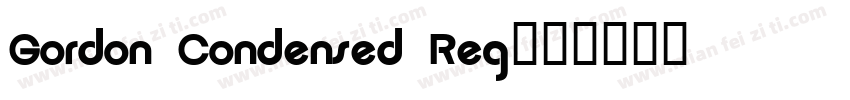 Gordon Condensed Reg字体转换
